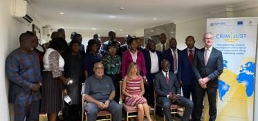 Group Photo of Participants and Guests at the Training on Best Practices for Transnational drug investigation and prosecution course & Cyber Elements on Drug Trafficking Investigations in Accra
