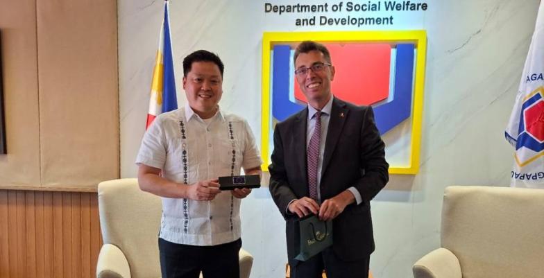 EU Ambassador Santoro meets DSWD Secretary Gatchalian