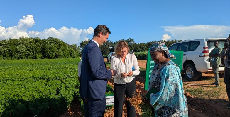 Visite de Jolitia Pons à l'ICRISAT