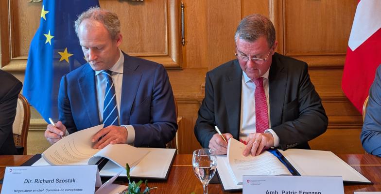 Initialling ceremony Switzerland EU