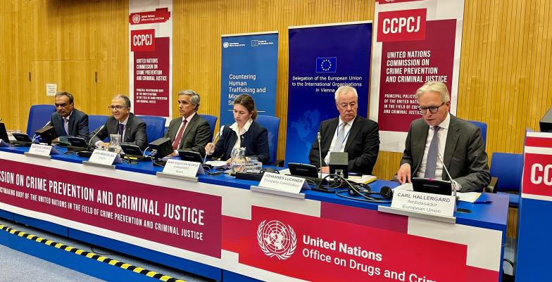 Photo EU Side Event at CCPCJ34 - Smuggling of migrants in the digital era