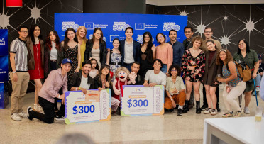 Imagen de algunos participantes y ganadores en Cortoscopio 2025