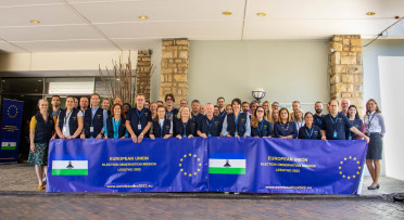 Group photo of EU EOM Election observers deployed to Lesotho