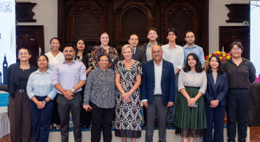 Ambassador Lorenzo with the NEF team