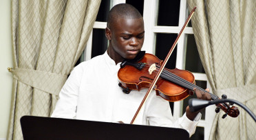 Stephen Omondi playing the Violin 