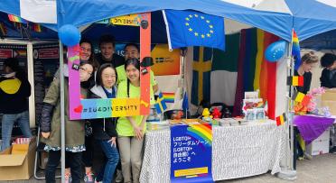 EU booth at 2023 Tokyo Rainbow Pride