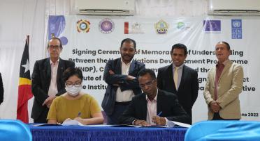 Agreement signed on Building Capacity of the National and Municipal Civil Servants  in Timor-Leste