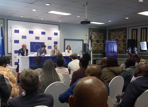 press conference Ignazio Corrao EU EOM Lesotho 5 December 2022