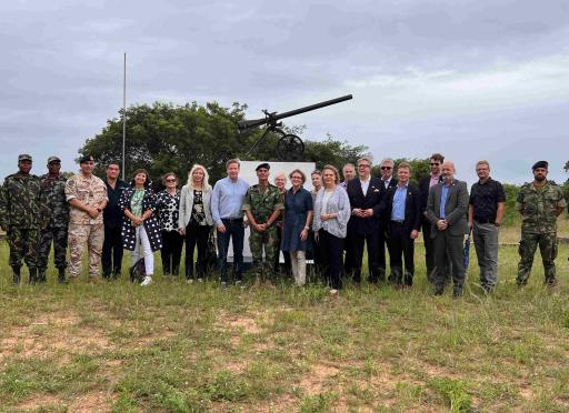 EUTM Mozambique welcomes Finnish Delegation to Katembe Training Camp