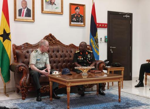 Meting with CHOD Chief of Defence, General Thomas Oppong-Peprah