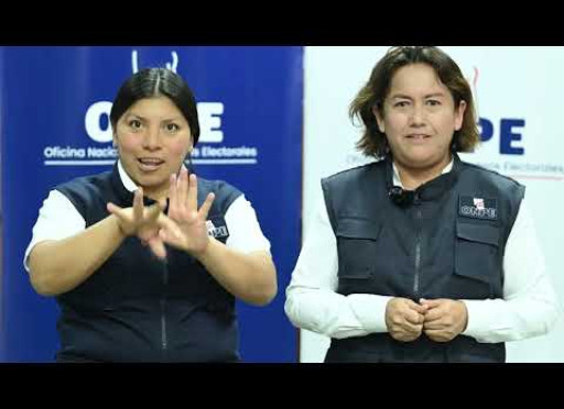 ONPE en Ayacucho explica como pasar información a las personas sordas