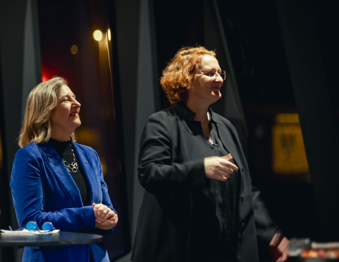 EU Ambassador to Iceland Clara Ganslandt pictured with the CEO of FIBUT Bryndís Loftsdóttir.