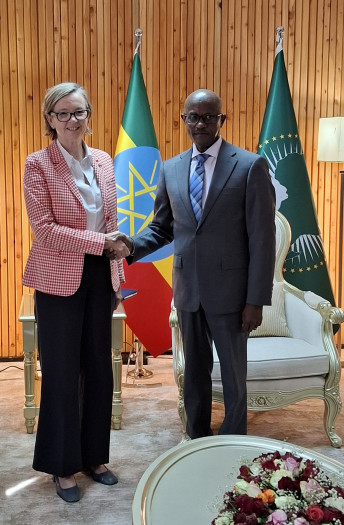 With State Minister of Foreign Affairs of the FDRE