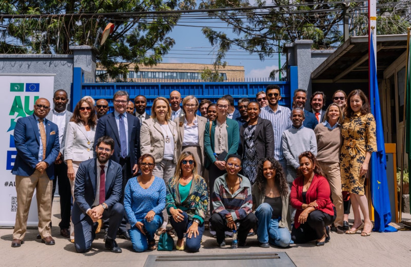 with Delegation Ethiopia Staff