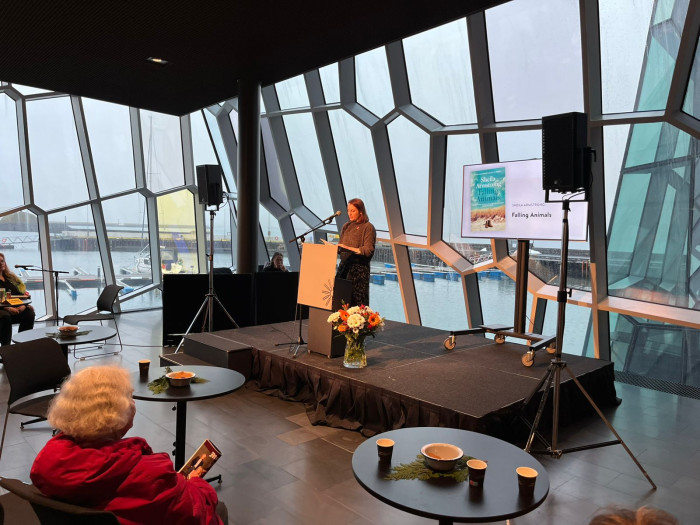 Sheila reads from her book Falling Animals.