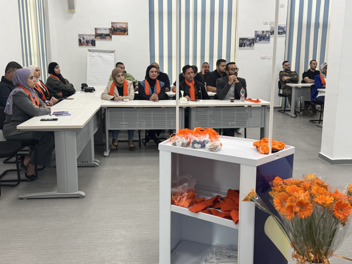 Conference during the Orange Coffee Morning event