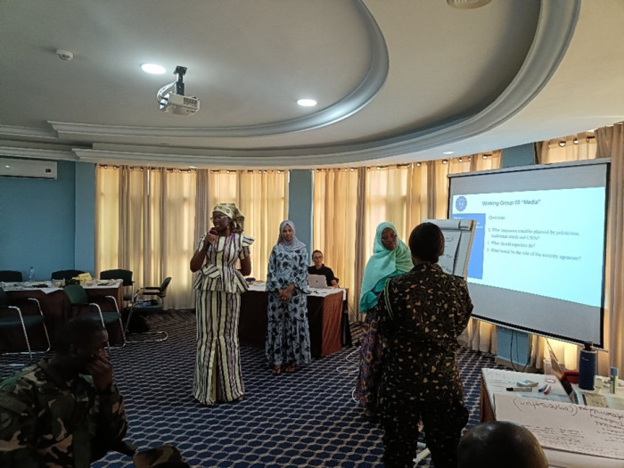 Members of the Queen Mothers, traditional female leaders, representing the results of the groupwork