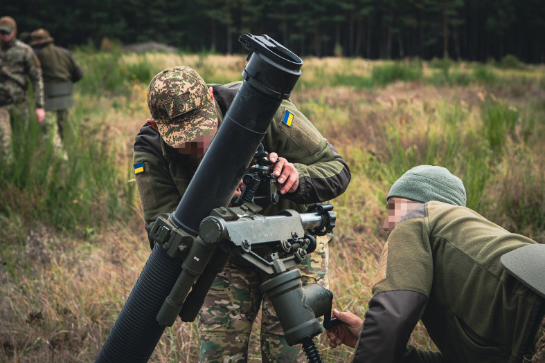 Mortar Training as part of the European Union Military Assistance Mission in support of Ukraine
