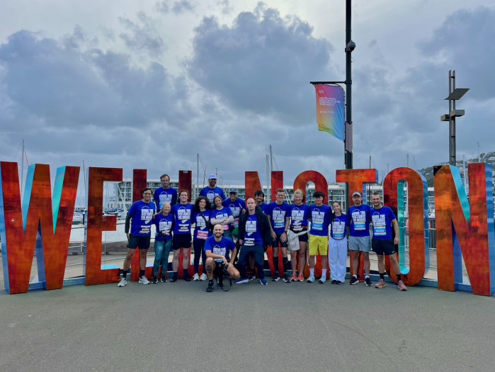 Support for Ukraine group at marathon