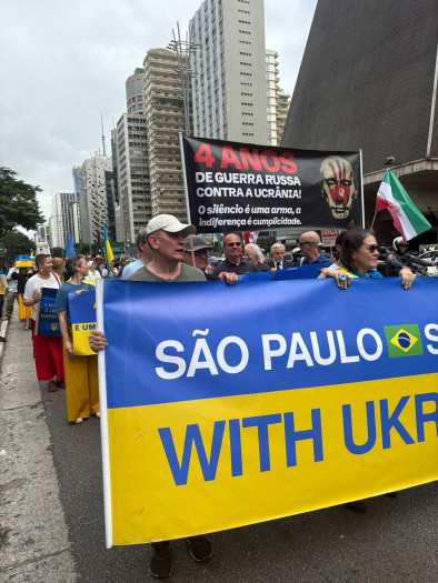 Support for Ukraine manifestation 