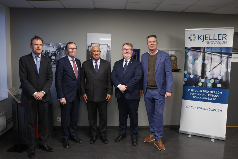 President of the European Council Antonio Costa at Kjeller