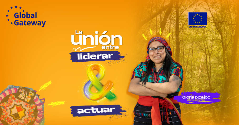 Banner presentación heroína Gloria Ixcajoc - El Poder de & ola 2