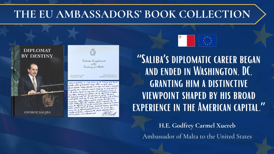Book cover and letter from Maltese Ambassador to US