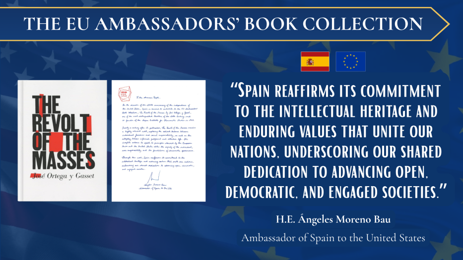 Book cover and letter from Spanish Ambassador to US