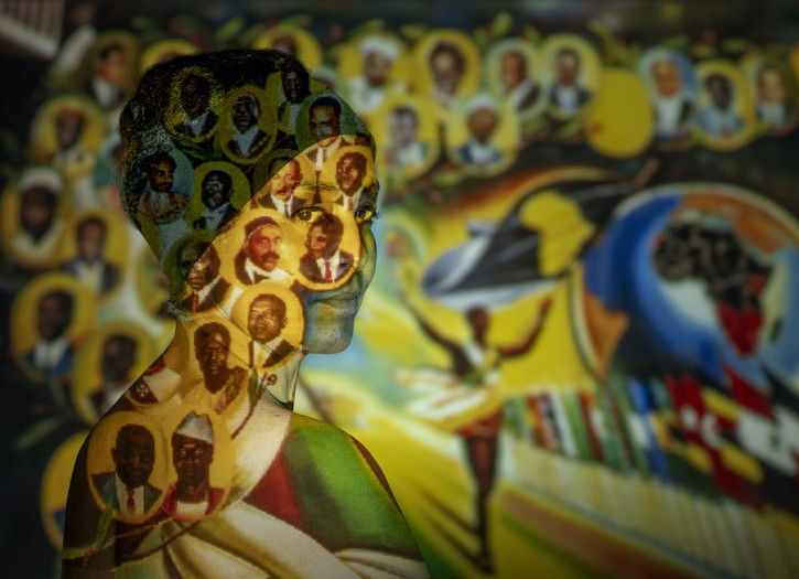 Abstract photomontage for survivors of torture exhibition.