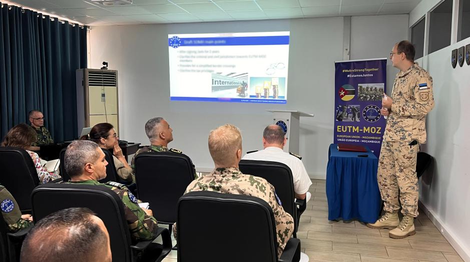 EUTM MOZ hosts the Portuguese Defense Policy Deputy Director