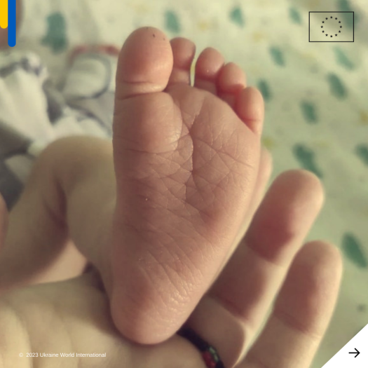 baby foot close up