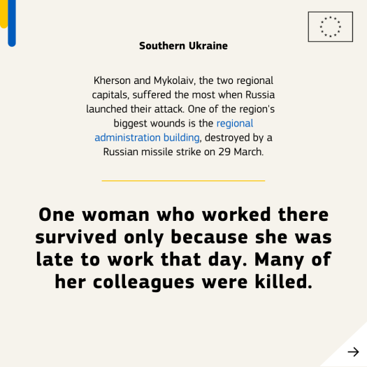 text about destruction of Ukraine