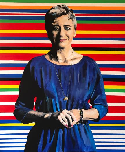 Artistic image of Margarethe Vestager