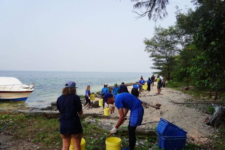 EU Beach Clean-Up at Pulau Rambut