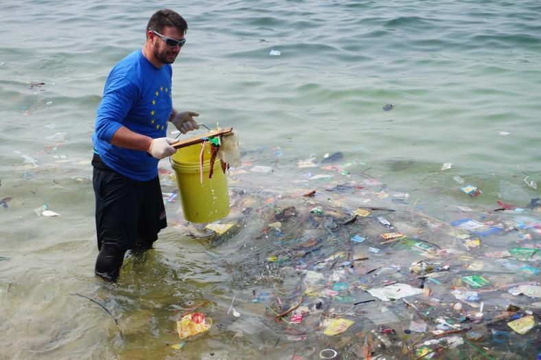 EU Beach Clean-Up at Pulau Rambut