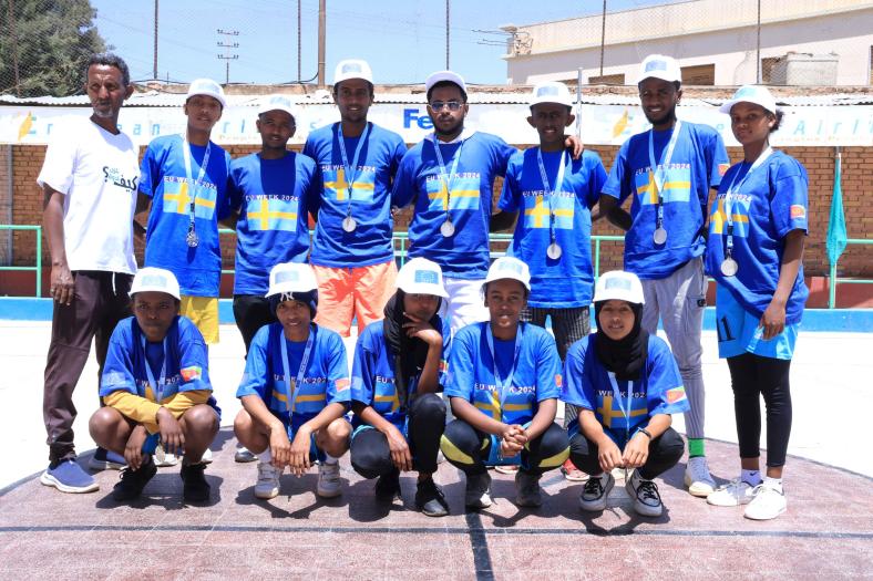 Second place winners representing Sweden