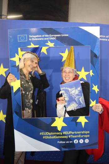 People in the European Film Festival in Botswana