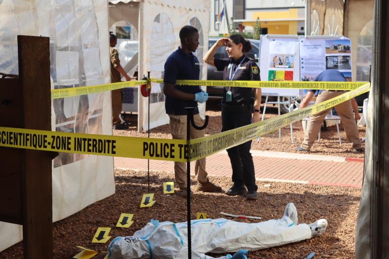 Depiction of a crime scene