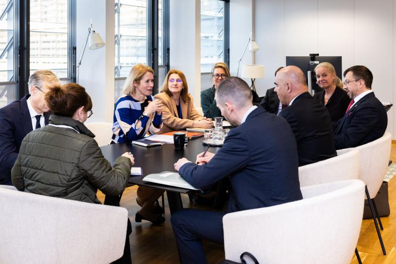 Picture of high-level meeting between Kallas and Berset