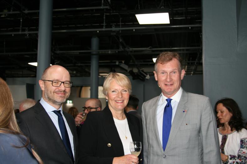 Ambassador de La Grandville with guests