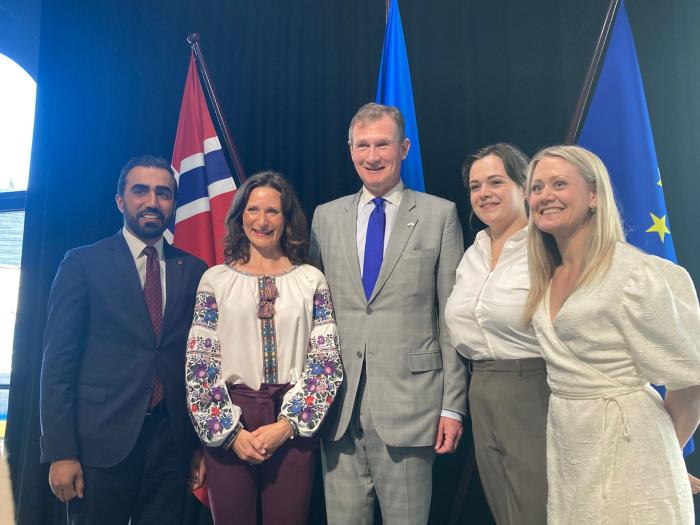 Ambassador de La Grandville with State Secretaries