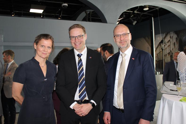 Deputy Head of the EU Delegation Tarvo Kungla with guests
