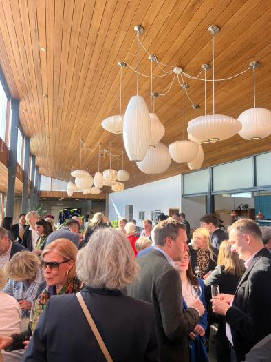 lots of people attending a reception