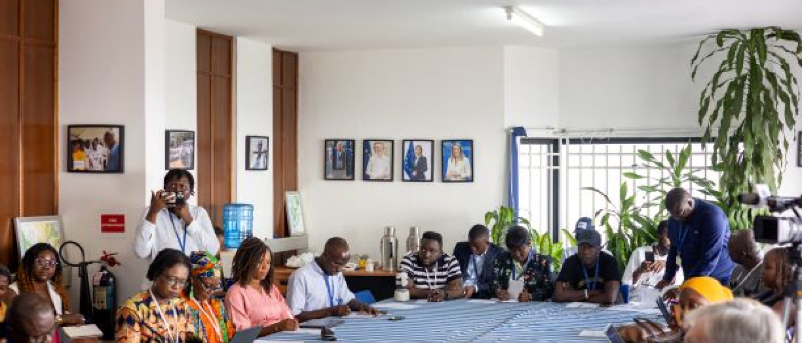 Attendees in conference room 