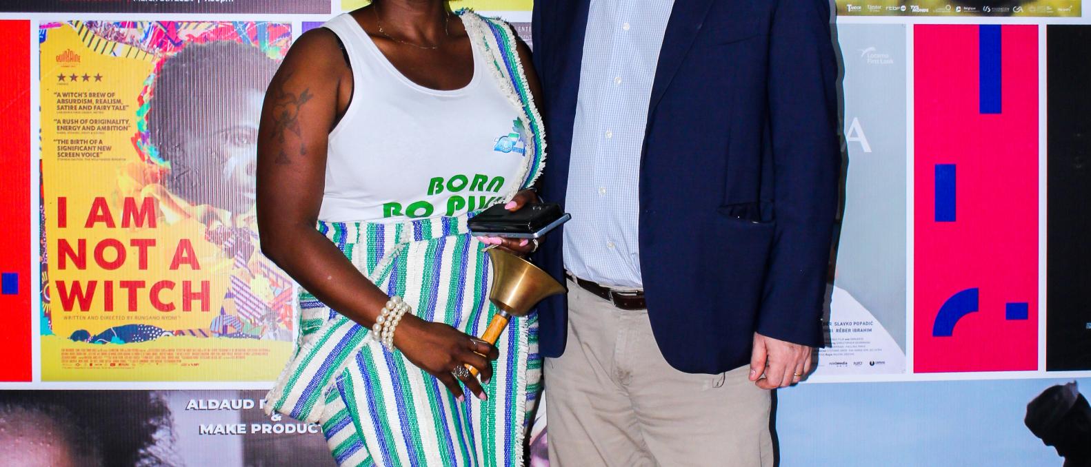 Deputy Head of Mission of EU Delegation, Emilio Rossetti posed for the camera with the MC 