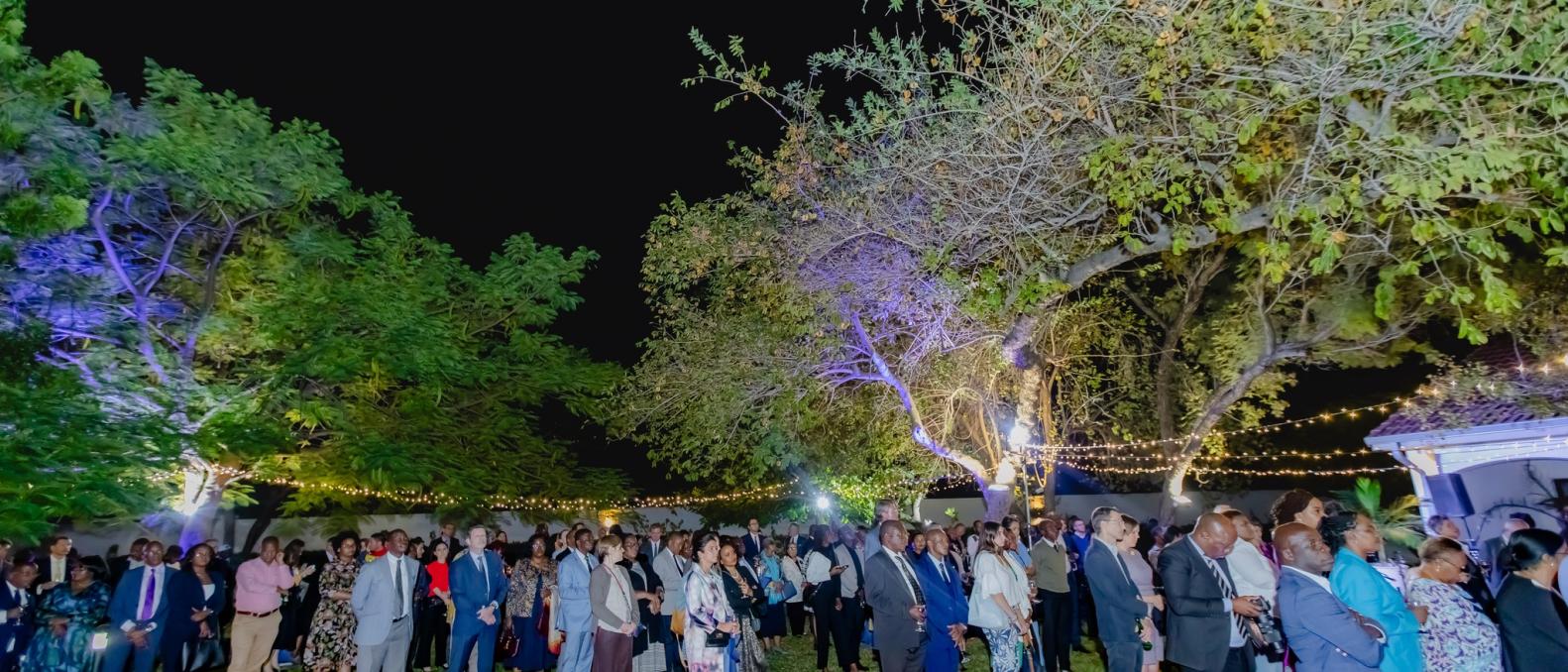 People attending to the Europe Day in Botswana