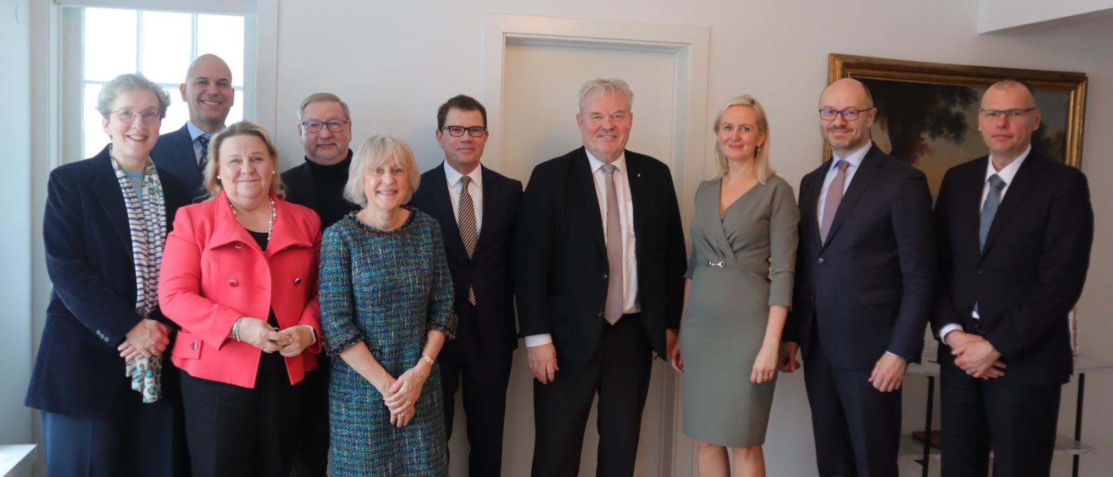 Ambassadors of EU Member States with Minister of Infrastructure, Sigurður Ingi Jóhansson