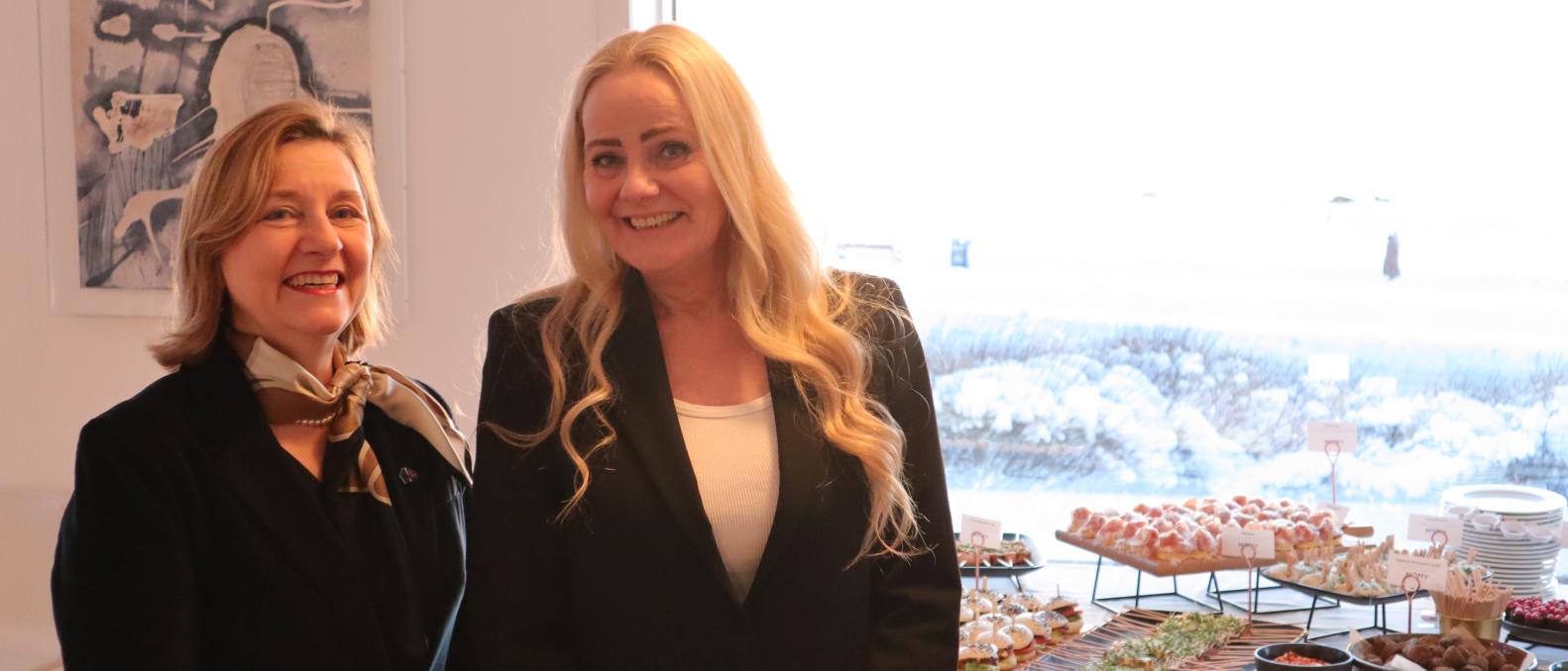 Picture of the Ambassador and a colleague