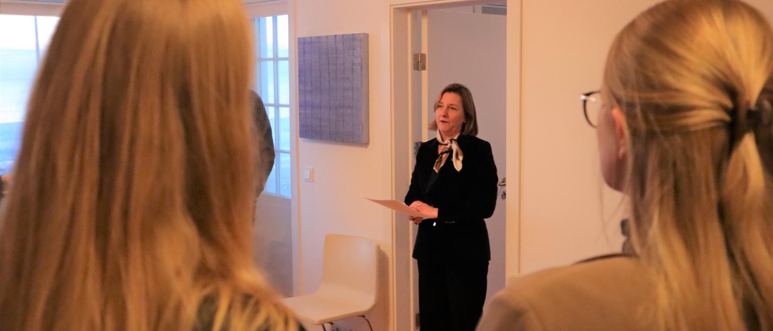 Picture of the Ambassador giving a speech