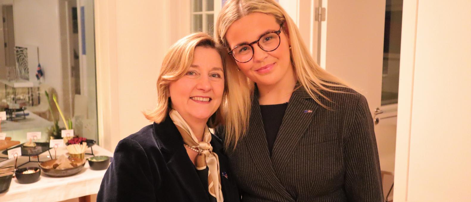 Picture of the Ambassador with a colleague
